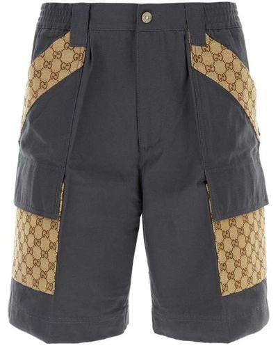 gucci shorts grey|gucci shorts for men.